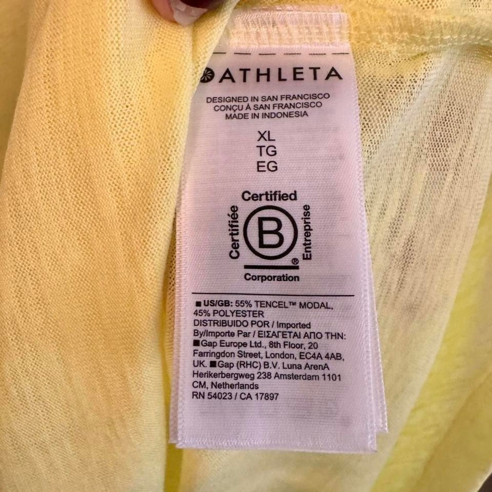Yellow Athleta T-shirt brand new - Picture 4 of 6